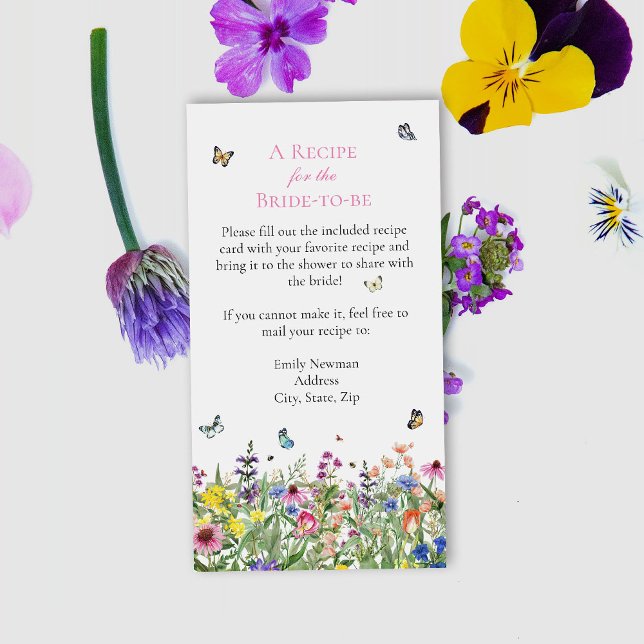 Receptförfrågan om Vilda Blommor & Fjärilar Tilläggskort (Skapare uppladdad)