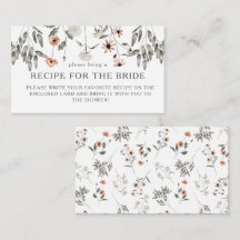 Receptförfrågan till Bröllopsfest för Vildblommor