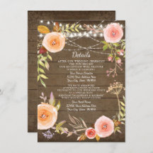 Receptinformation Rustic Ljus Wood Blommigt WAN Ut