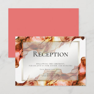RECEPTION   Abstrakt akvarell höstfärger 3 Inbjudningar
