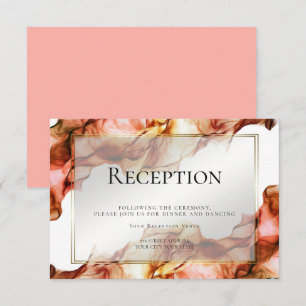 RECEPTION Abstrakt akvarell höstfärger 6 Inbjudningar