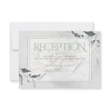 Reception Sage Grönt Leafy Dahlia Watercolor Tvätt