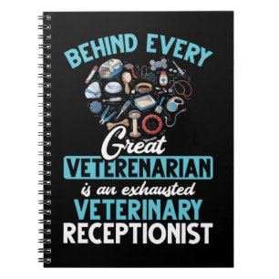 Receptionist Animal Veterinary Kärlek Anteckningsbok