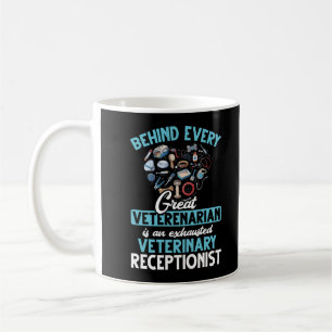 Receptionist Animal Veterinary Kärlek Kaffemugg
