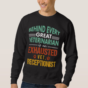 Receptionist-bedömning av veterinär lång ärmad tröja