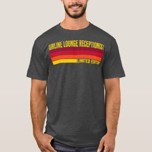 Receptionist för flygplanslok t shirt
