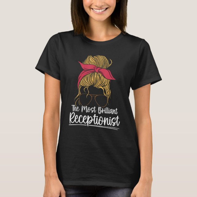 Receptionist Front Office 5 T Shirt (Framsida)