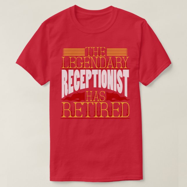 Receptionist Pension Pension T Shirt (Design framsida)