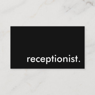 receptionist. tilläggskort