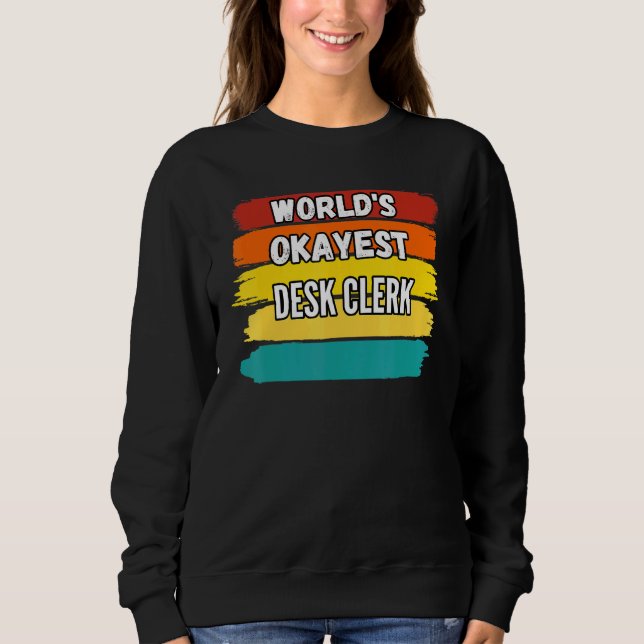 Receptionist Världens Okejaste Receptionist T Shirt (Framsida)