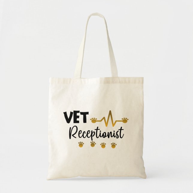 Receptionist Veterinär Tygkasse (Framsidan)