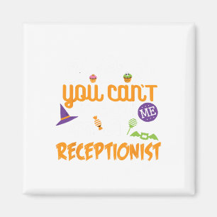 Receptionisten Halloween Costume Party kan inte ta Magnet