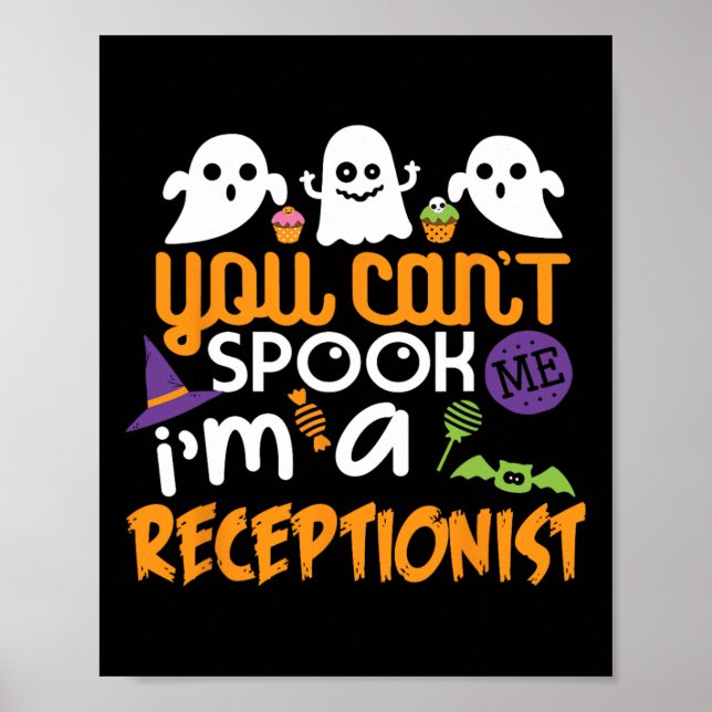 Receptionisten Halloween Costume Party kan inte ta Poster (Framsidan)