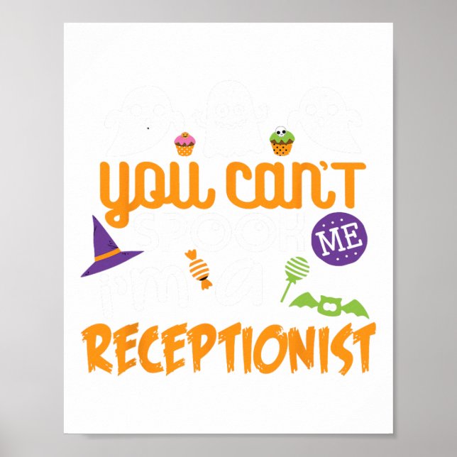 Receptionisten Halloween Costume Party kan inte ta Poster (Framsidan)