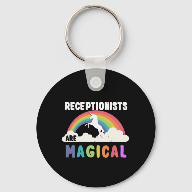 Receptionister är magiska nyckelring (Framsida)