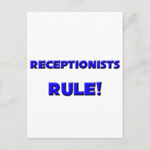 Receptionister-regel! Vykort