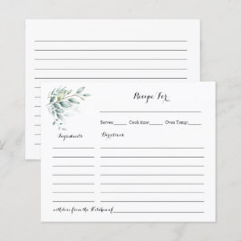 Receptkort Eucalyptus Greenery Möhippa