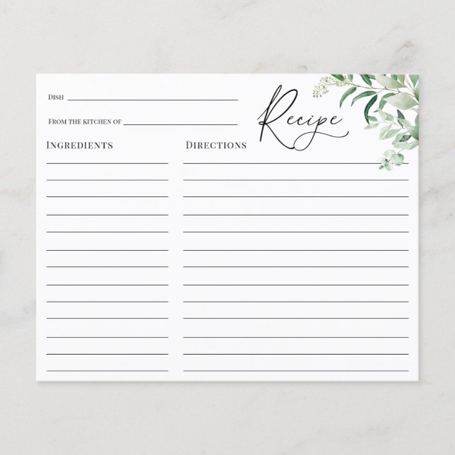 Receptkort för eukalyptus Möhippa (Framsida)