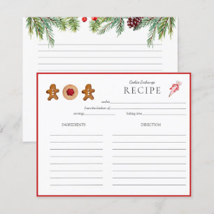Receptkort för Helgdag Cookie-bagare