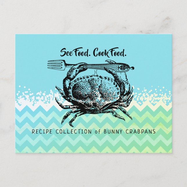 Receptkort för huvudmatlagning av kryddmatare vykort (Framsida)