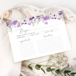 Receptkort för lila lilac-möhippa