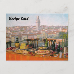 Receptkort - italienska konst vykort