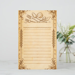 Receptkort receptmeny, tom lista