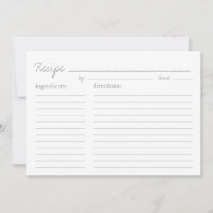 Receptkort Receptstil - 5x7