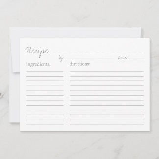 Receptkort | Receptstil - 5x7