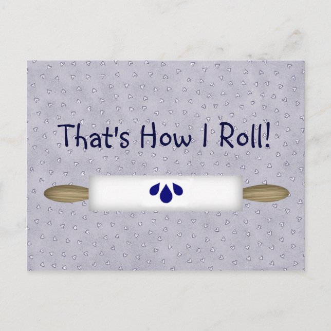 Receptkort 'That's How I Roll' Vykort (Framsida)