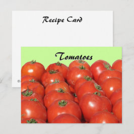 Receptkort - Tomater Vykort