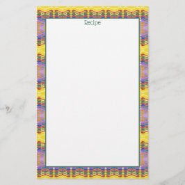 Receptpapper med teal brevpapper