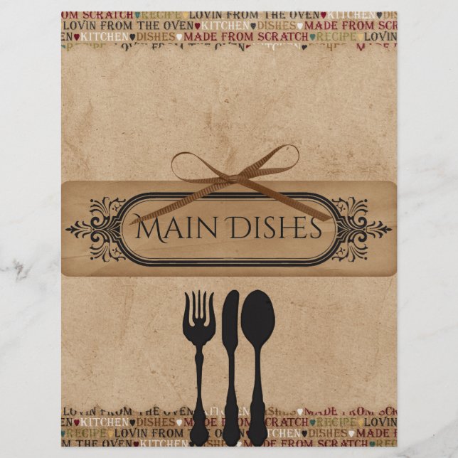 Receptseparator gjorda från grunden (Framsida)