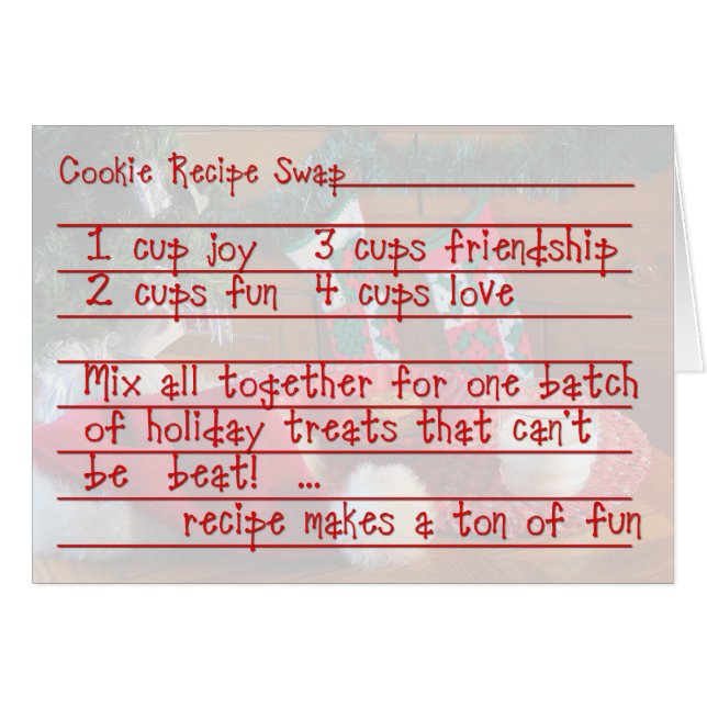 ReceptSwapinbjudan Hälsningskort (Framsidan Horizontal)