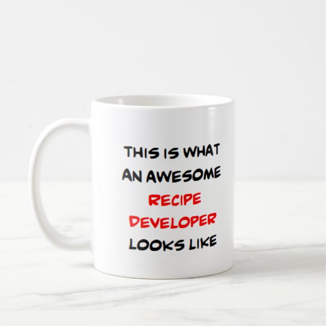 receptutvecklare, fantastisk kaffemugg (Vänster)