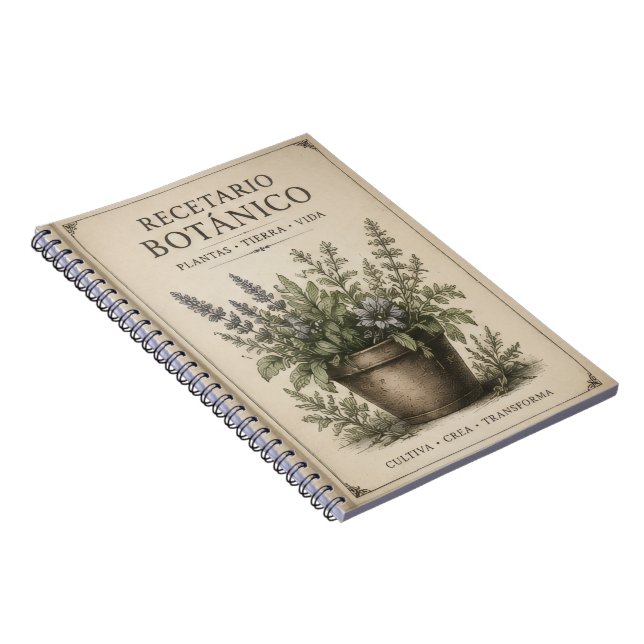 recetario botanico de bolsillo anteckningsbok (Högra Sidan)