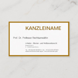 Rechtsanwalt Visitenkarte Visitkort