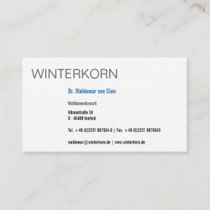 Rechtsanwälte Visitenkarte Visitkort