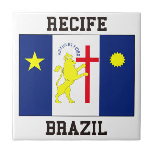 Recife Brasilien Kakelplatta