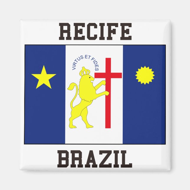 Recife Brasilien Magnet (Framsidan)
