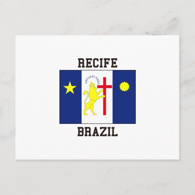 Recife Brasilien Vykort (Framsida)