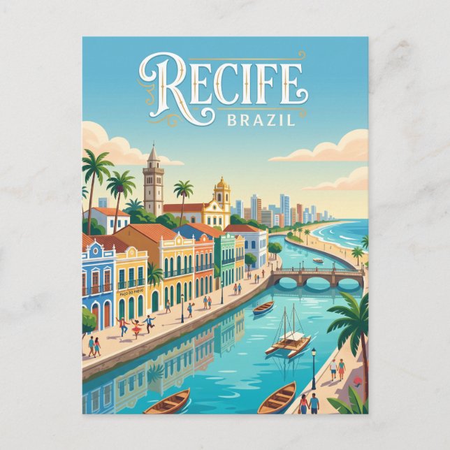 Recife, Brasilien Vykort (Framsida)