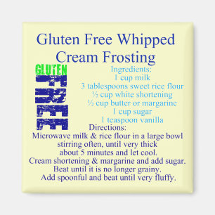 Recifikation utan luten Free Frosting Magnet