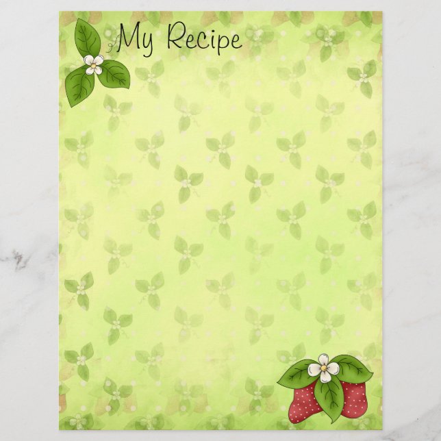 Recifikationssida för jordgubbe (Framsida)