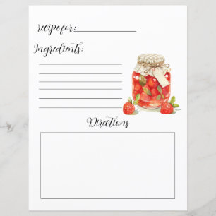Recipe Bok Page for Strawberry Sylt