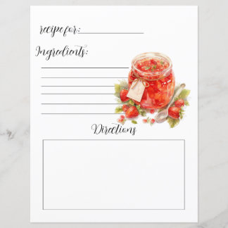 Recipe Bok Page för Sylt Jelly