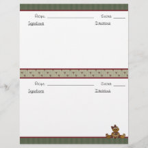 Recipe Bok Stationery II
