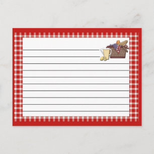 Recipe Card Red Gräns Vykort