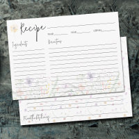 Recipe Cards för Daety Wildblommor