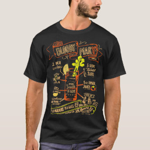 Recipe Cocktail Bloody Mary Perfekt T Shirt